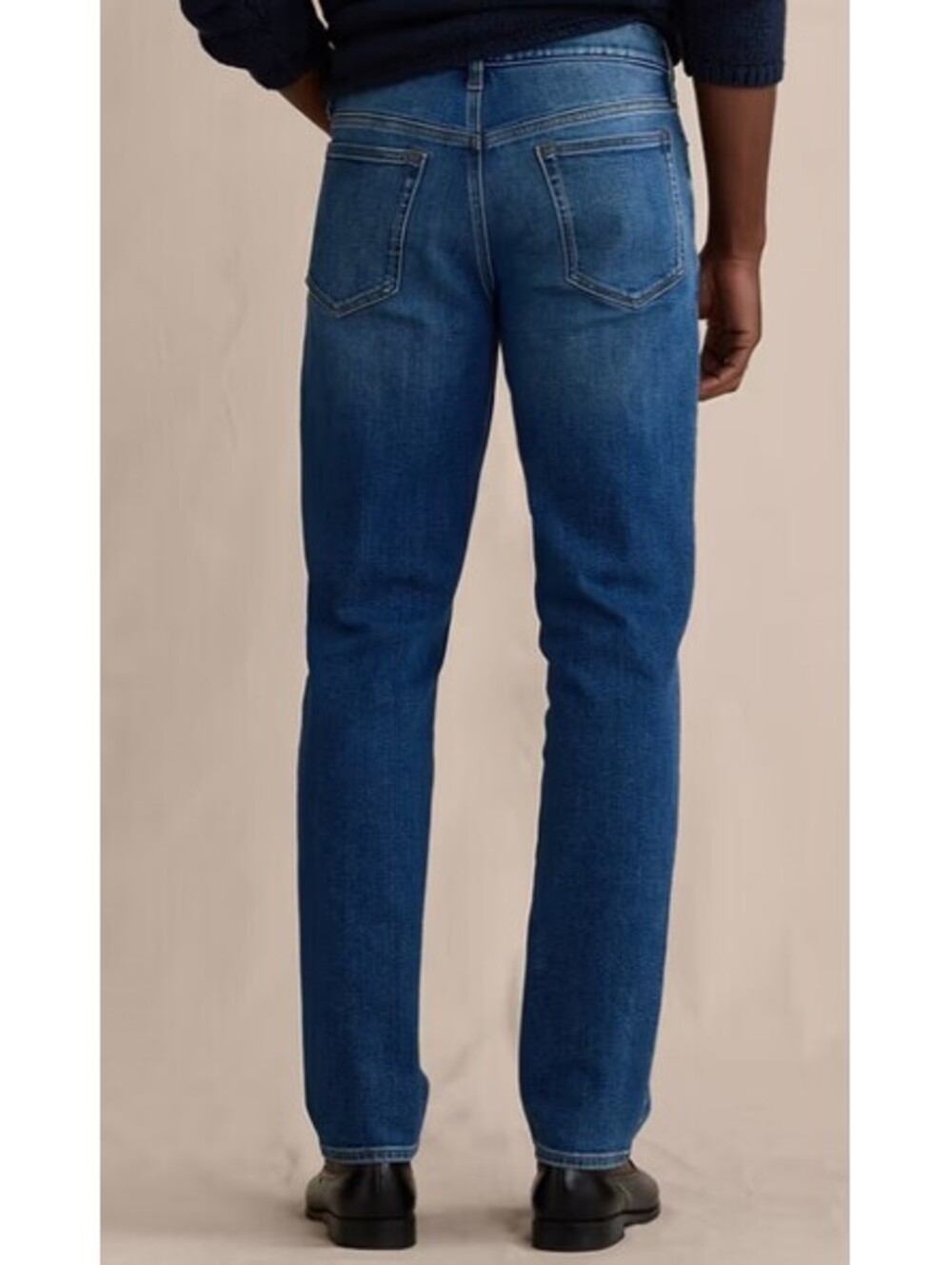 Banana Republic Men's 34x32 Slim Luxe Traveler Med Wash Denim Jeans